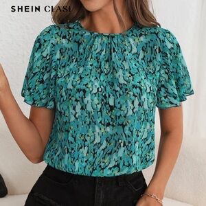 Shein Butterfly Sleeve Blouse